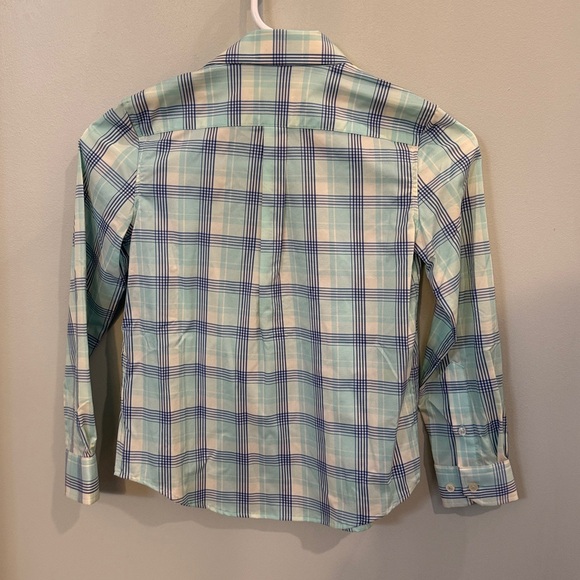 Southern Tide Boys Green and Blue Plaid Shirt size small 6/7 - Picture 2 of 3